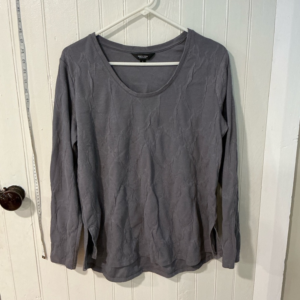 Simply Vera Vera Wang Charcoal Tee